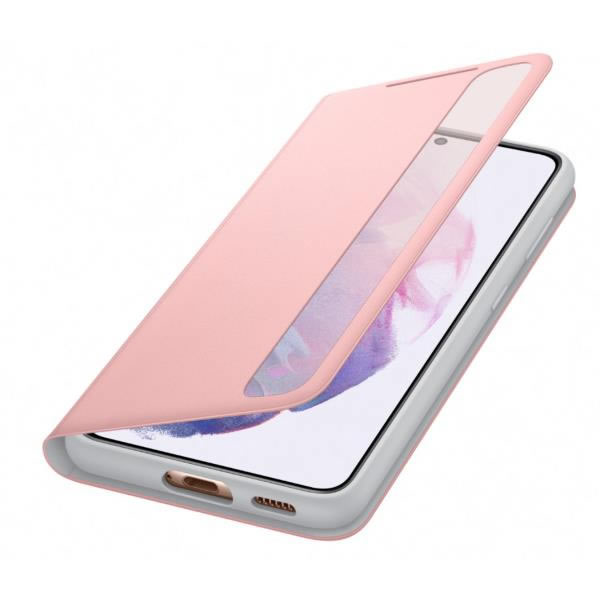 Samsung Clear View Cover Galaxy S21 Rosa